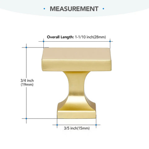 Premium Brushed Gold Cabinet Handles Zinc Alloy Drawer Pulls Modern Arched Kitchen Hardware Single Hole Five Pack Straight Fire with measurements.