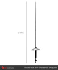 Cosplay Ready 25 Inch Plastic Fencing Foil Sword, Lightweight Silver And Black Knight Rapier Prop