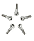 M5 Titanium Socket Cap Screws Set M5x28mm Grade 5 Ti6Al4V Hex Socket Bolts DIN912 Lightweight Corrosion Resistant 5 Pieces