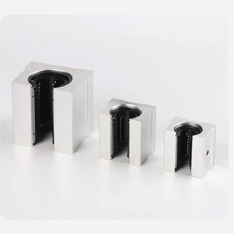 Aluminum Linear Ball Slide Block Set For SBR Linear Guide Rail CNC Router Parts With Smooth Motion Bearing Slides For CNC Machines And 3D Printers Automation Equipment SBR40UU 2 Pack Or 4 Pack, aluminum, three sizes