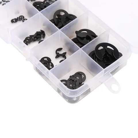 120 Piece E Clip Snap Circlip Kit Built To Last From Manganese Steel Retaining Rings For Machinery Maintenance In Sizes 1.5 To 10mm
