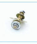 Four Pack Heavy Duty Metal Rocking Chair Bearing Screws M8 X 55mm Furniture Connector Kit close-up of a bearing screw.