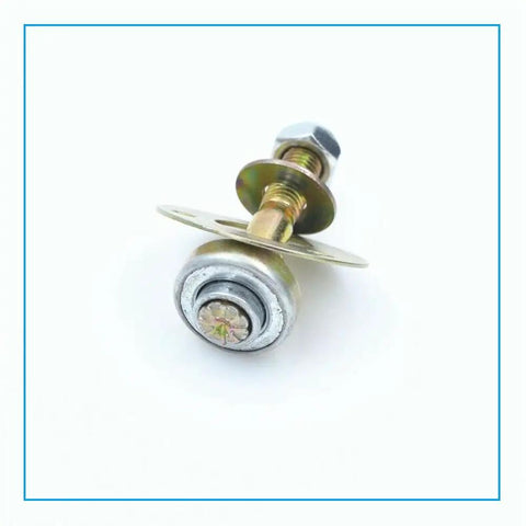 Four Pack Heavy Duty Metal Rocking Chair Bearing Screws M8 X 55mm Furniture Connector Kit close-up of a bearing screw.