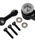 Hot Racing GRM48SH20T CNC aluminum 20T servo saver grom, black metal arm with screws and washers