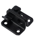 Black Stainless Steel Door Bolt Latch Lock For Wardrobe And Drawer Or Garden Shed Easy No Drill Install Punch Free And Simple Left Or Right Small Door Lock For Home Hardware, close-up