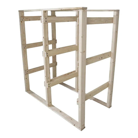 Rock Solid Garage Storage Rack And Tote Bin Organizer Holds Up To 27 Gallon Bins Heavy Duty Shed Shelf Rack Multi Piece Organization System No Sweat Assembly Top Notch Pick For Any Workshop