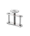 Flow Control Tubing Clamps With Adjustable Swivel Screw Compressor Hose Clamp Set, iron build, visible screw mechanism, great for labs.