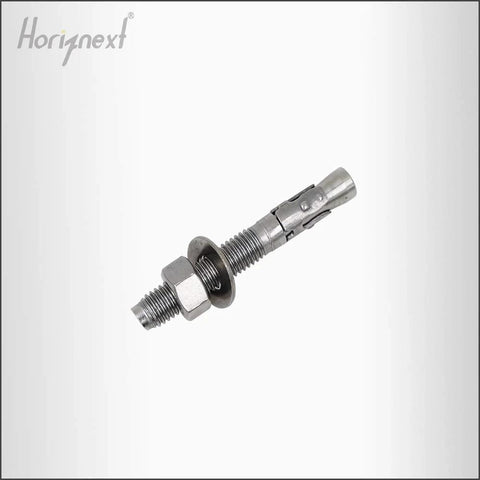 Corrosion-Resistant 304 Stainless Steel Wedge Anchor For Concrete Only 1/2 Inch By 3-3/4 Inch Heavy-Duty Fasteners 4 Pieces Included