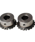 Beefed Up Bevel Gear Set Two Piece Two Module 20 Teeth 14mm Bore Heavy Duty 45 Steel Durable Tapered Bevel Pinions For 90 Degree Torque Transfer