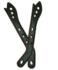 Beefy Heavy Duty Woodworking Push Stick Set pack of 2 in black polypropylene with holes for grip, 17 inches long, for router table saw bandsaw planer