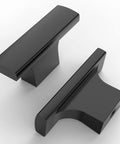 Matte Black Cabinet Knobs 10 Pack For Kitchen Cabinets And Dresser Drawers, Zinc Drawer Hardware, Sleek Modern Design