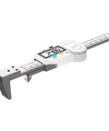 Edge Distance Center Distance Digital Caliper Horizontal Side to Hole Center Distance Size Measurement Electronic Tools(5-200mm) shown at an angle with a digital readout.
