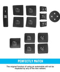 Mercedes Benz Window Switch Button Trim Cover Sticker Kit Fits Most A B C E G GLA CLA GLK ML And GLE Class Interiors