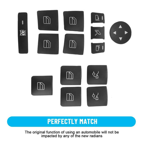 Mercedes Benz Window Switch Button Trim Cover Sticker Kit Fits Most A B C E G GLA CLA GLK ML And GLE Class Interiors