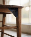 Triangle Corner Brace L Bracket For Wood 10 Pack Built Tough Heavy Duty Solid Steel installed on chair corner