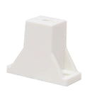 White Plastic Cabinet Drawer Slide Side Spacer 1.5 Inch for kitchen cupboards to ensure smooth sailing tray alignment.