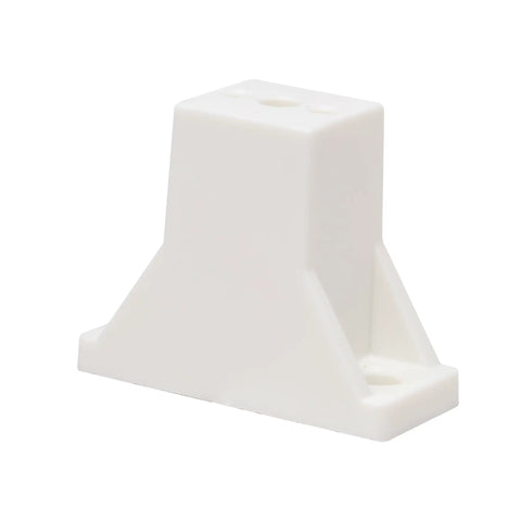 White Plastic Cabinet Drawer Slide Side Spacer 1.5 Inch for kitchen cupboards to ensure smooth sailing tray alignment.