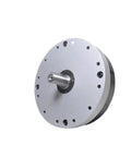 Heavy Duty Harmonic Drive Reducer Input Shaft Gearbox For Stepper And Servo Motors, silver compact design with shaft.