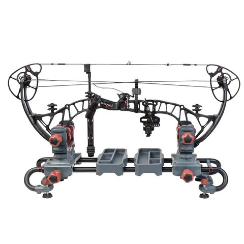 Ultra Gun Vise With Heavy Duty Customizable Design And Non Marring Material For Cleaning Gunsmithing And Maintenance Benchtop Mount With Non Slip Adjustable Feet And Removable Tool Trays