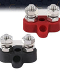 Junction Block Power Post Workhorse Insulated Terminal Stud For Battery Ring Terminals 5 Sixteenths Inch Red Black 2 Piece