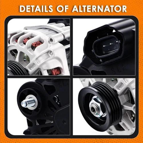 Details of Direct Fit DIY-Friendly Bolt-On Alternator Replacement For Hyundai Elantra 2.0L 2007-2012, Kia Soul 2.0L 2010-2011, Spectra 2.0L L4 2007-2009