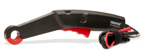Digital Multimeter Amp Probe For 0 To 600 Amp AC DC Measurements With Two Foot Lead Slide Switch, hook-shaped probe tip.