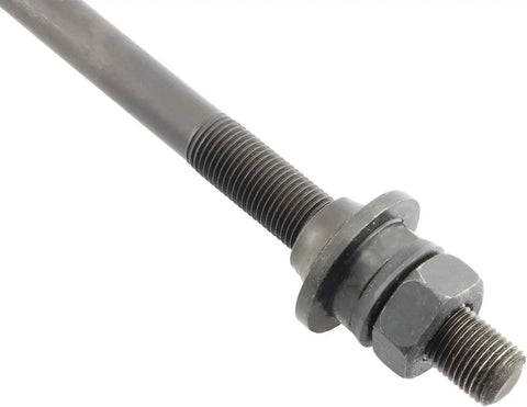 Premium 175mm Bicycle Rear Hub Axle With Cones And Bearings Included for Road Mountain and BMX Bikes, carbon steel close-up