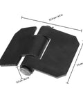 Heavy Duty Beefed Up Weld On Trailer Door Hinges Two Piece Thickened Steel Removable Gate Hinges for RVs and Metal Gates