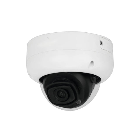 4MP Dome IP Camera With Fixed 2.8mm Lens, IR Night Vision Up To 50m, Built In Microphone, Motion Detection, Smart Object Alerts, IVS Perimeter Protection, PoE And 12V DC Power, Micro SD Slot Up To 512GB, IPC-D54IR-ASE-S3 in white