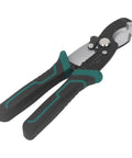 Get Your Hands On This Badass 8-Inch Wire Stripper And Crimping Tool Made From Tough High Carbon Steel That Will Not Rust Or Break Easily Perfect For Demolishing Cables Fast With Professional Grade Cutting Precision Ideal For Gritty Diy Projects And, showing the tool's sharp blades and rubber grips.