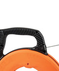 Handle and housing of Stainless Steel Electrical Fish Tape With Double Loop Tip And Optimized Housing For Easy Wire Pulls