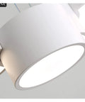 Close-up view of Sleek Six Head Led Pendant Lamp With Rock Solid Iron Frame showing smooth dimming tech and warm light.