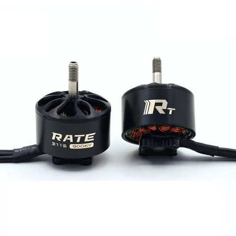 900KV Brushless Drone Motor For 6S Power Perfect For 9 To 10 Inch Long Range FPV Drones Set Of 4 Motors front and side view