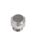 Stainless Steel Exhaust Muffler Set For Pneumatic Systems, G1 Quarter Male Thread Flat Silencer with mesh strainer