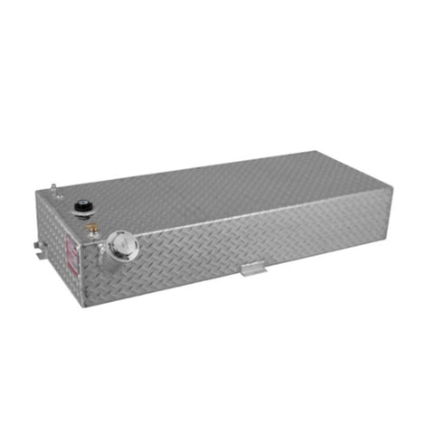 37 Gallon Auxiliary Fuel Tank For Trucks And Jeeps With Top Siphon And Electric Pump Ready Setup on white background