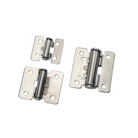 Positionable torque stainless steel door hinges, 48x40mm, 0.7N.m, 3 pcs, Amazon brand.