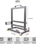 Open Frame PC Chassis Aluminum Case For ATX Motherboards, Unlimited GPU Length, Killer Cooling, Type C Support