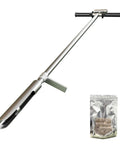 42 Inch Stainless Steel Soil Sampler Probe With Ejector Foot Pedal And Reusable Sample Bag for Lawn, Garden, Farm Sampling