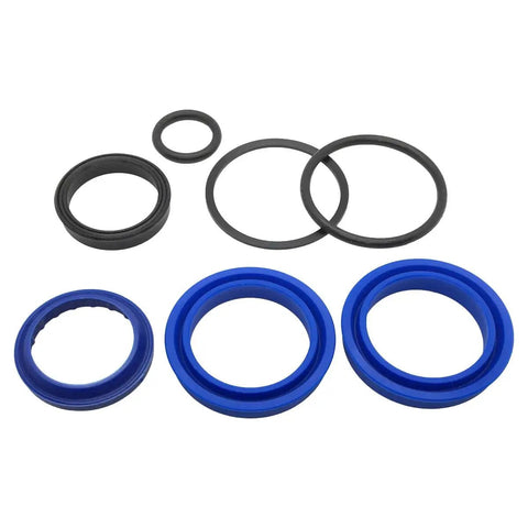 Replacement Hydraulic Seal Kit for Front End Loaders One And Three Quarters Inch Cylinder K663304 OEM, blue and black seals