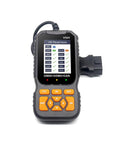 Heavy Duty OBD2 Diagnostic Scanner That Straight Up Clears Check Engine Flags Pulls Freeze Frame Codes And Streams Live Data While Getting Your Rig Back On Road Fast, featuring a screen displaying readiness data.