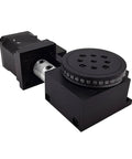 Precision Gear Motor With Electric Rotary Table And Hollow Platform delivering on point accuracy, aluminum construction, detailed design.