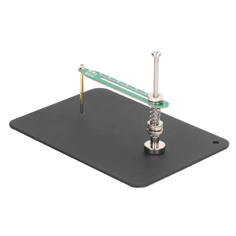 Pro Grade Aluminum Alloy Fixed Test Probe With Base Plate And 360 Degree Rotating Arm Adjustable Height For Precise PCB IC Soldering Handy Soldering Jig