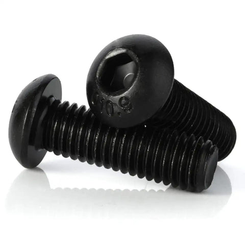 M6 Button Head Socket Cap Screws Set Alloy Steel Grade 10.9 With Allen Hex Drive Fully Threaded 50 Pcs Assortment In 20Mm 25Mm 30Mm 35Mm 40Mm Length For Heavy Duty Diy Projects