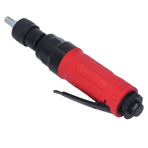 Pneumatic Air Die Grinder 4000 RPM Zinc Alloy Heavy Hitter, red handle design, 3/8in 24UNF collet, ideal for automotive tasks.