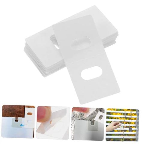 Vertical Blinds Repair Stickers Kit 50 Pieces No Fuss Easy DIY Fix For Damaged Slats Invisible Tape Patches Multimaterial Compatible