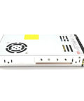 Rock Solid 350W Switching Power Supply 36V 9.7A Enclosed Industrial Adapter with side view design and airflow vent.