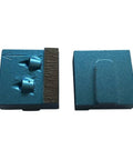 PCD Diamond Concrete Grinding Discs Set of 3 with Clockwise Segments showing top and bottom views on PG 280 400 450 530 Redi Lock