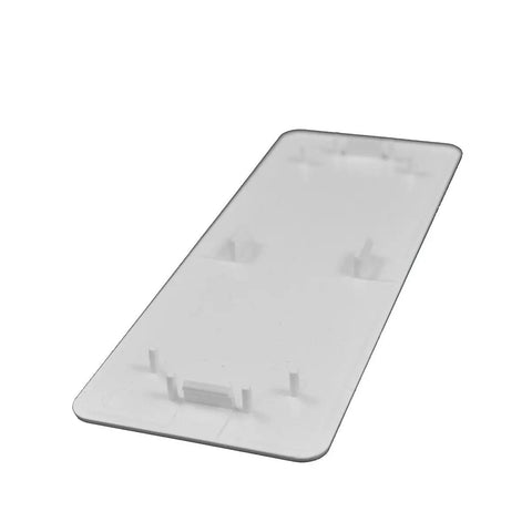 White Vinyl Fence Post Hole Cover Pack Of 2 For 1.5x5.5 Inch Posts Hides Holes For A Clean, Finished Look And Outdoor Weather Resistant Use