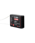 Flysky FS-SR12 Receiver 2.4GHz 12CH ANT Protocol with dual antennas, showing ports for RC planes, helis, drones, and more.