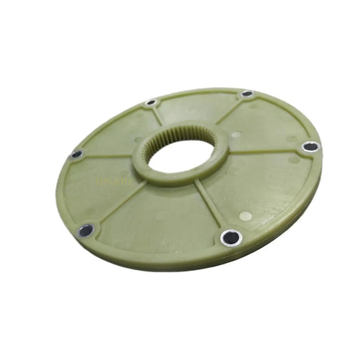 Premium Green Plastic Flywheel Flange For Genie Lift S40 And S45 Heavy Duty Flex Plate Replacement 33024GT side view detail